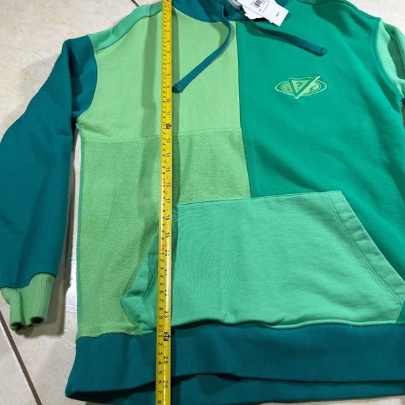 GUESS X J Balvin hoodie Men’s Sz XS Vibras Track Green - Picture 2 of 8